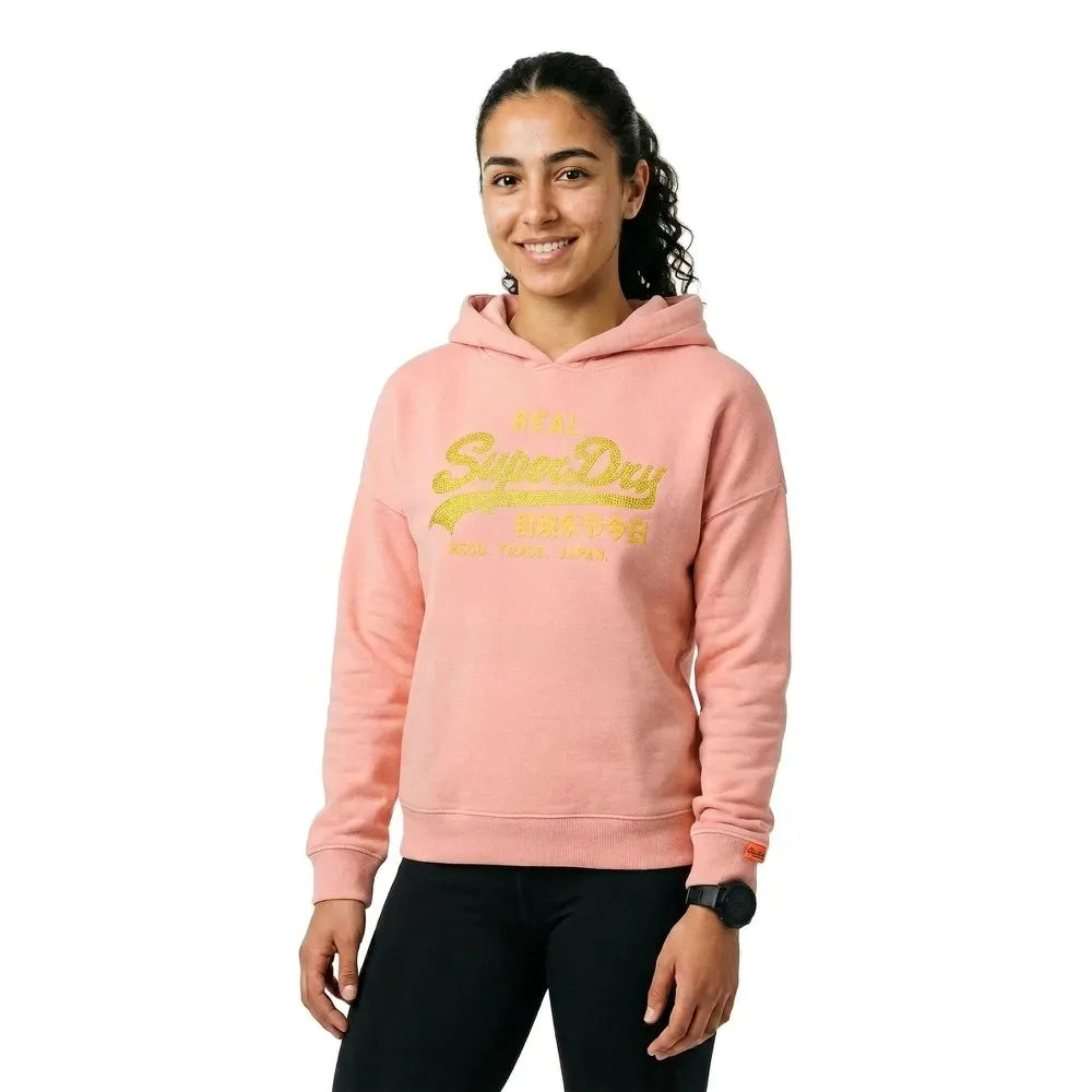 Superdry Vl Rhinestone Relaxed hoodie