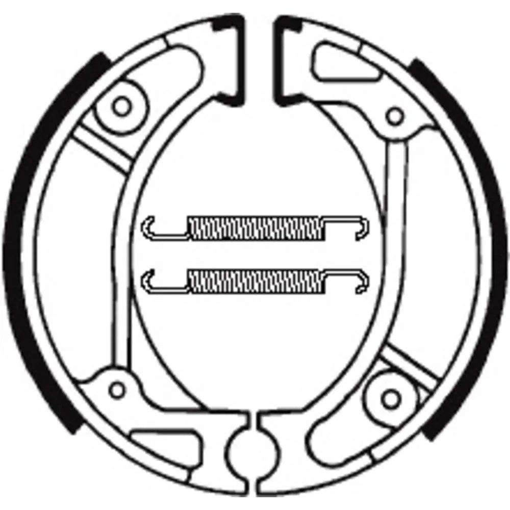 Tecnium BA057 brake shoes