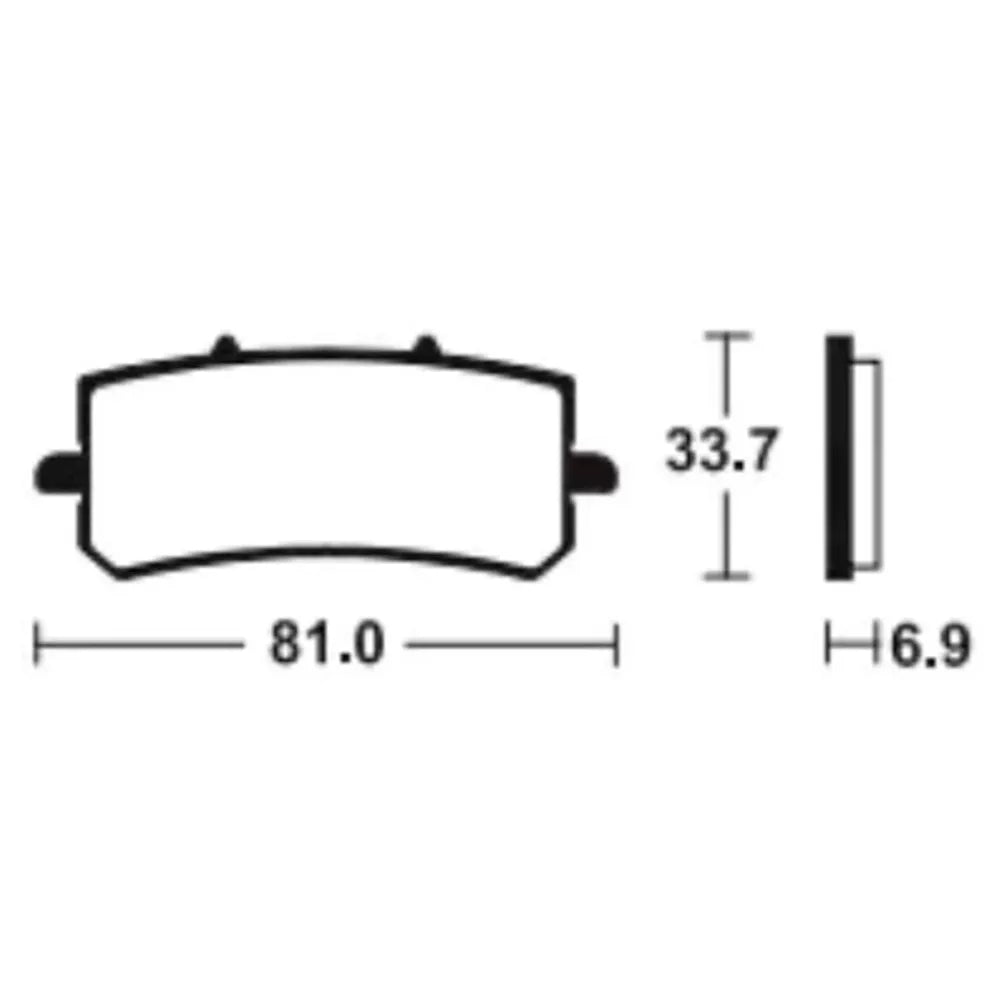 Tecnium MTR462 sintered brake pads