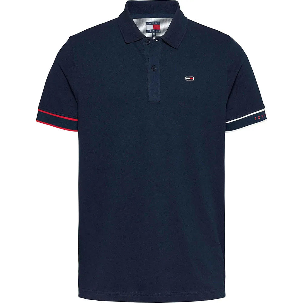Tommy jeans Flag Cuff Slim Fit short sleeve polo