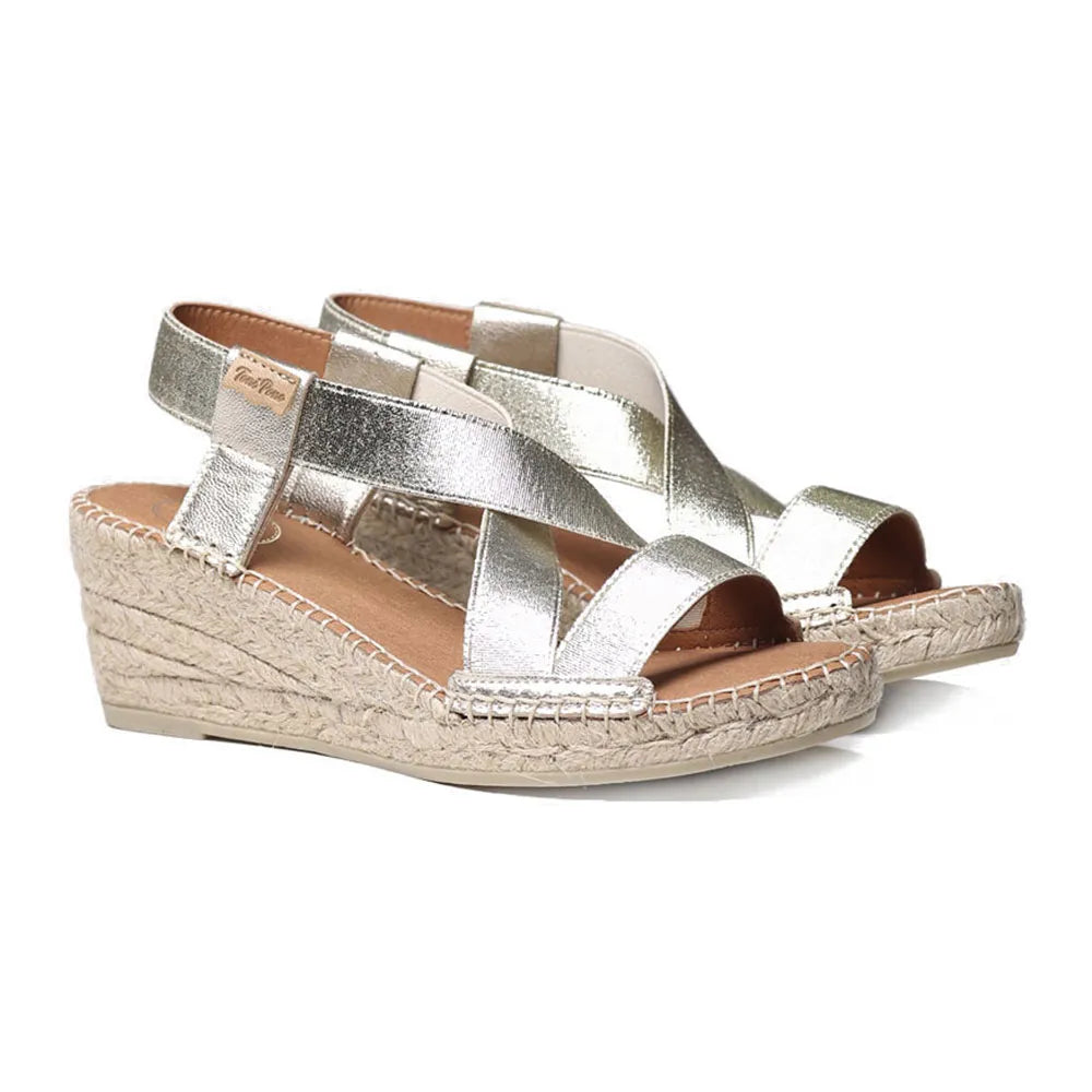 Toni pons Tura-RC esparto wedge sandals