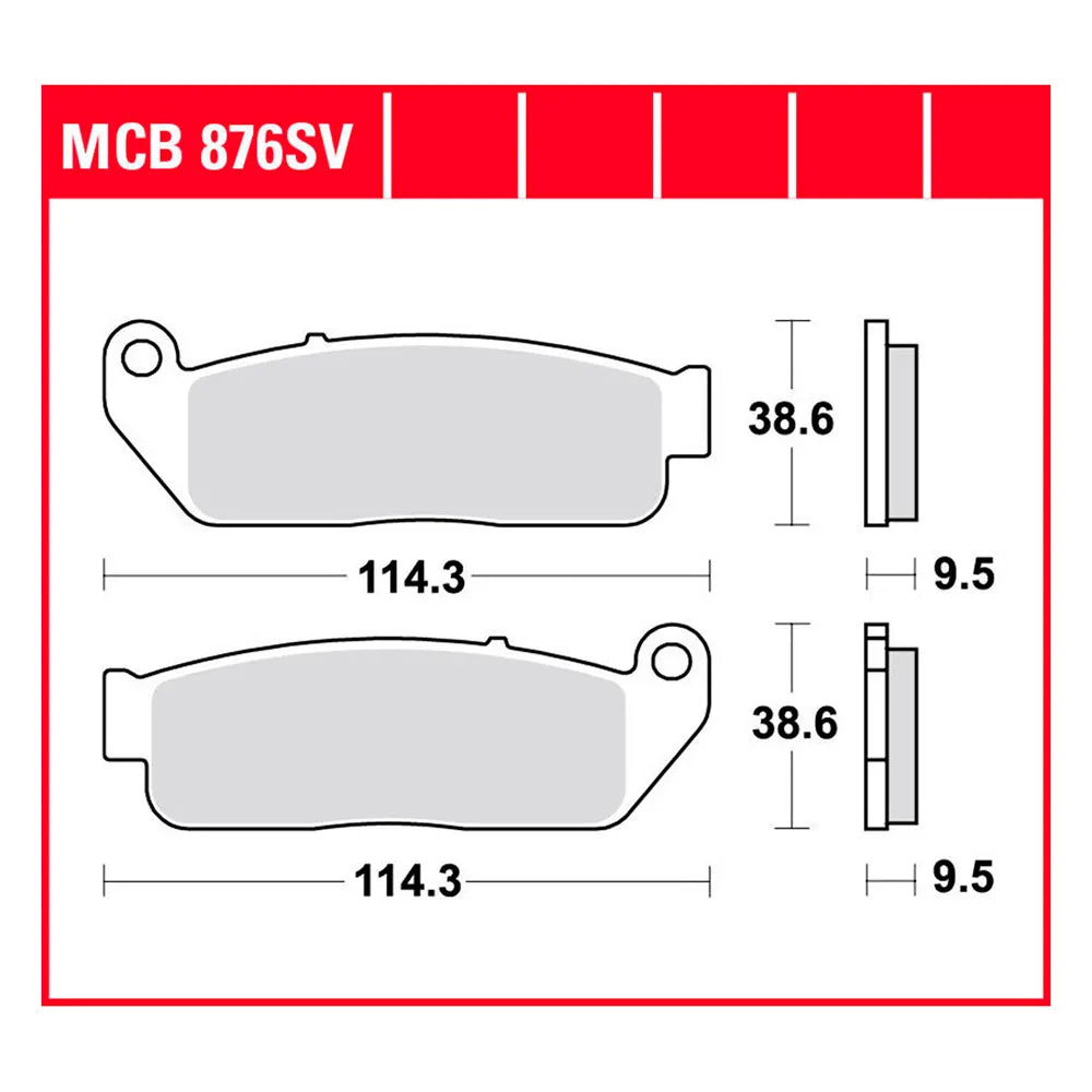 TRW MCB 876 sintered brake pads