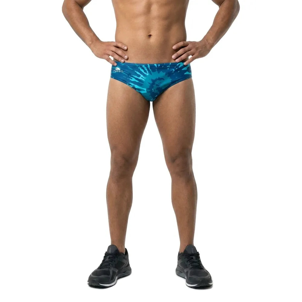 Turbo Khaki Tie Dye swimming brief