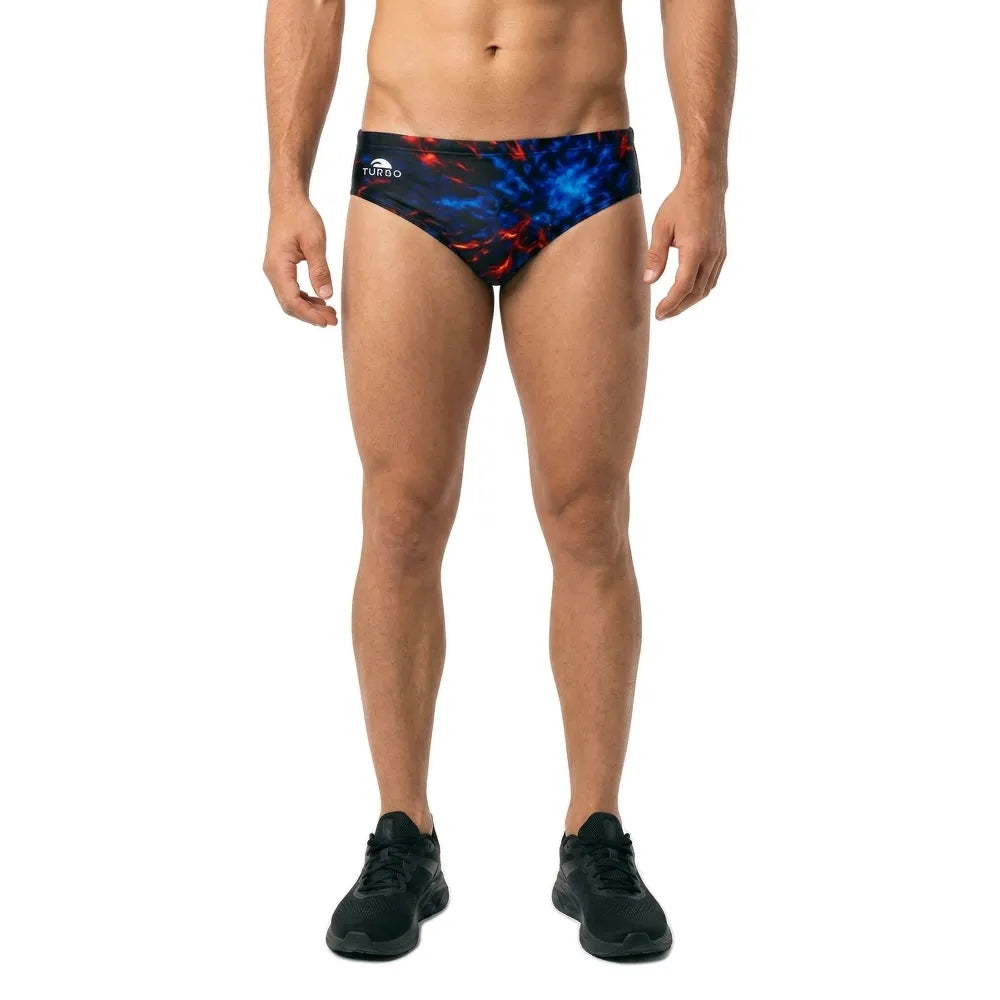 Turbo Red Blue Fire swimming brief