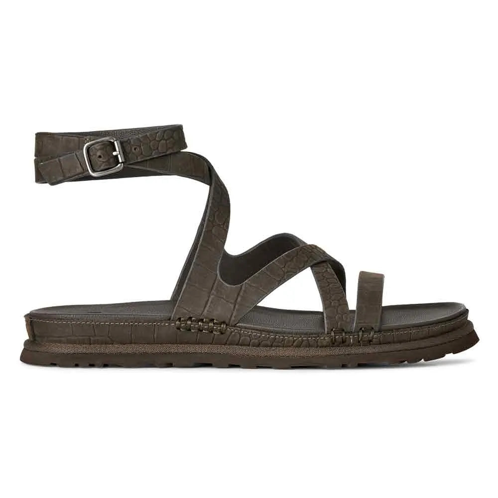 Ugg Goldengaze Embossed Ankle Wrap sandals