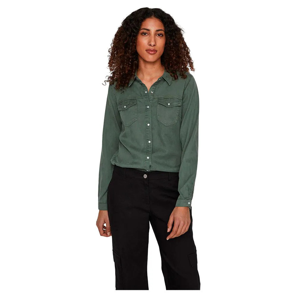 Vila Bista Denim long sleeve shirt