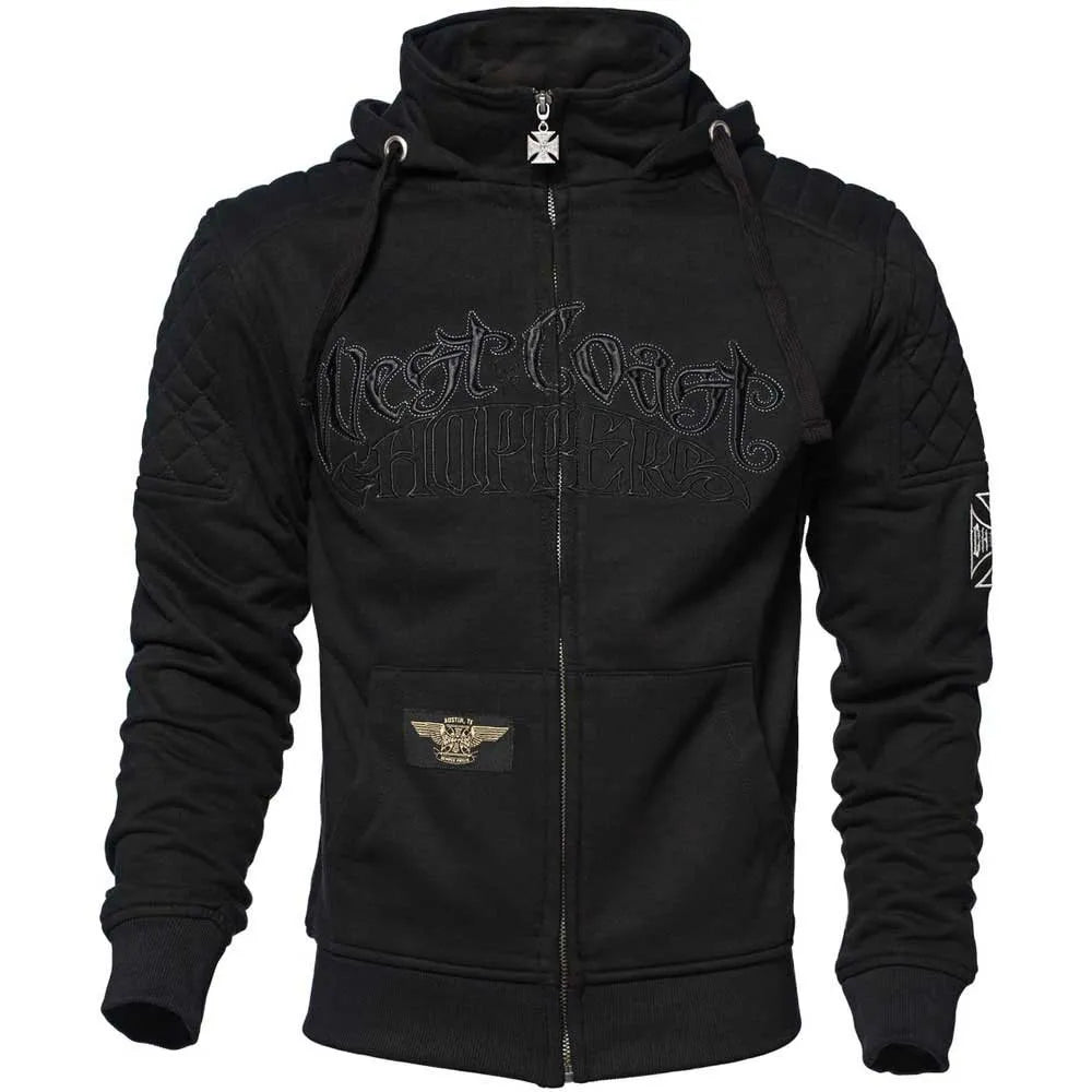 West coast choppers Aramidic lining Por Vida full zip sweatshirt