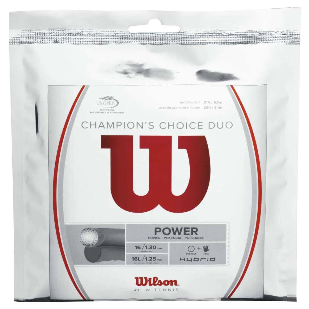 Wilson Champions Choice Duo Hybrid 12.2 m tennis single string