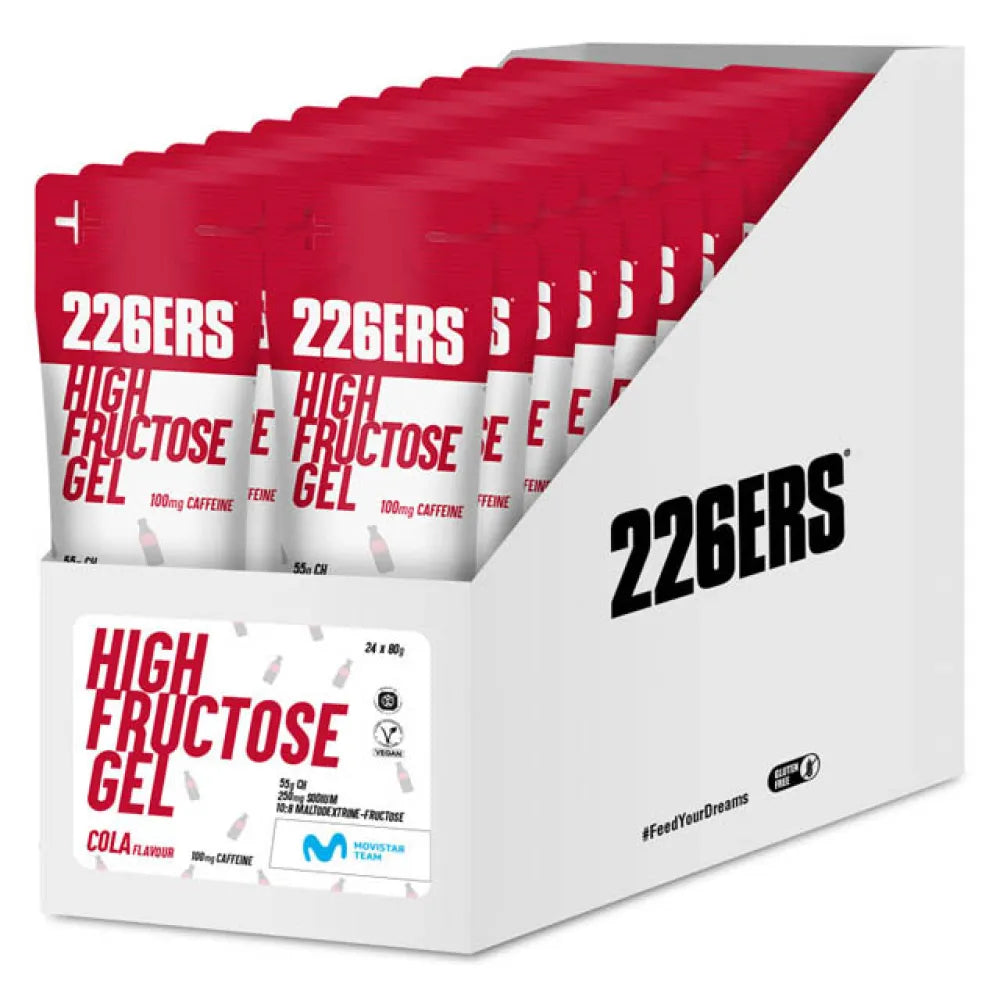 226ERS High Fructose Caffeine energy gels box Cola 44g 32 units