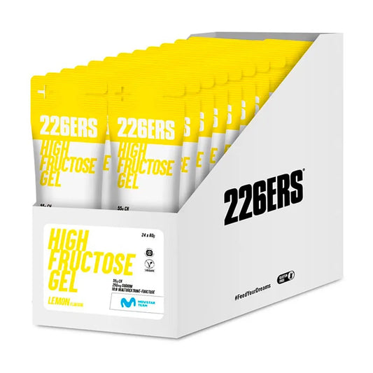 226ERS High Fructose energy gels box lemon 80g 24 units
