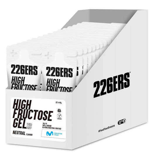 226ERS High Fructose energy gels box neutral flavour 44g 32 units