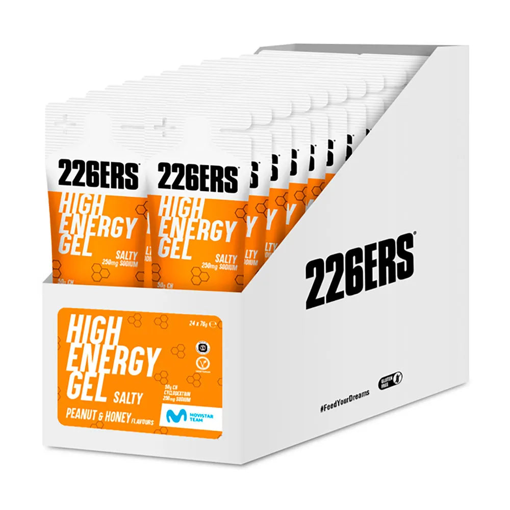 226ERS High Salty energy gels box Peanut&Honey 76g 24 units