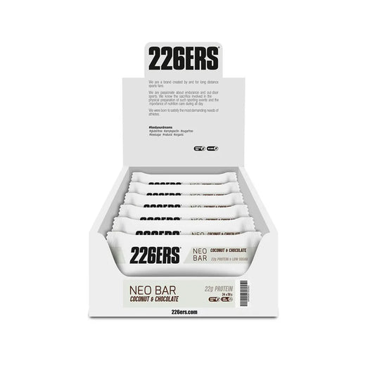 226ERS Neo protein bars box coconut&chocolate 22g 24 units