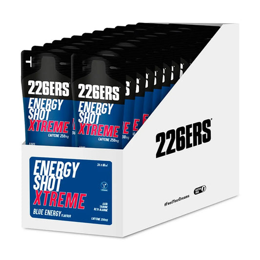 226ERS Shot Xtrem 250mg CAFF Energy Drink Monodose Box blue energy 60ml