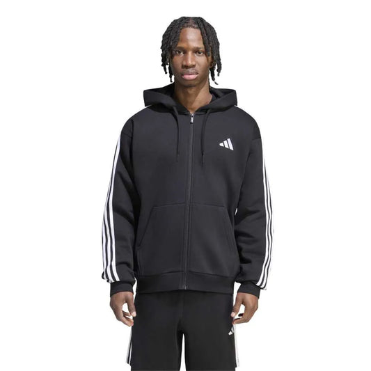 adidas 3 Stripes Fleece full zip sweatshirt