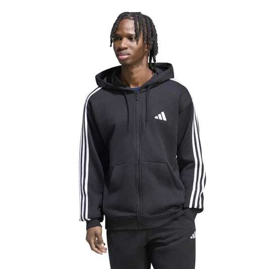 adidas 3 Stripes French Terry full zip sweatshirt