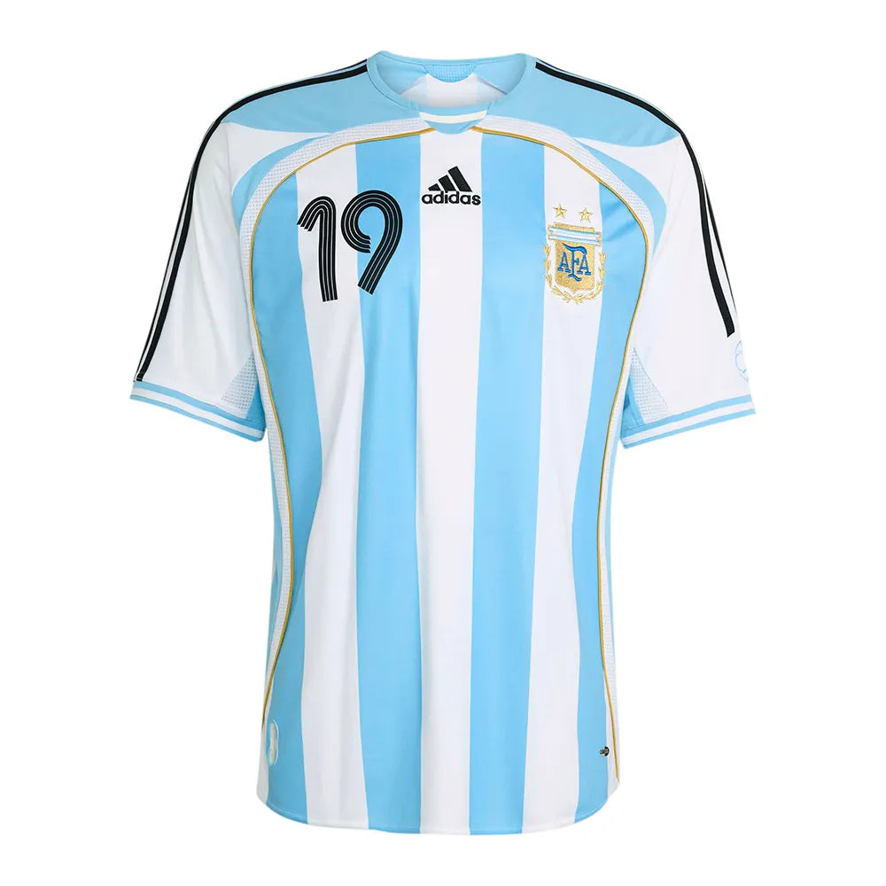 adidas Argentina Home 2006 Messi short sleeve T-shirt