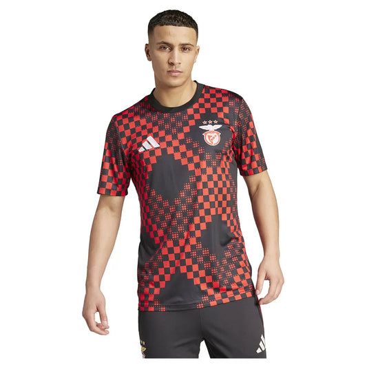 adidas Benfica 25/26 pre match short sleeve T-shirt