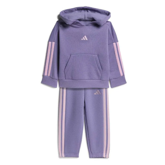 adidas Essentials 3 Stripes Fleece Joggers set