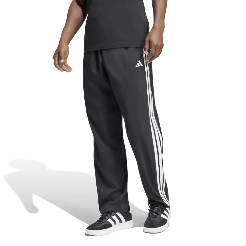 adidas Essentials 3 Stripes Stanford Lite Woven Tapered Open Hem tracksuit pants