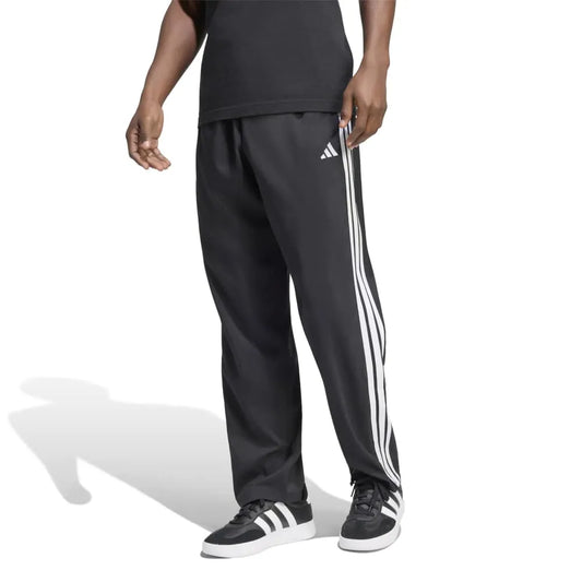 adidas Essentials 3 Stripes Stanford Lite Woven Tapered Open Hem tracksuit pants