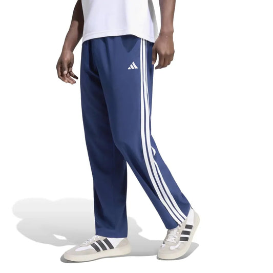 adidas Essentials 3 Stripes Stanford Lite Woven Tapered Open Hem tracksuit pants