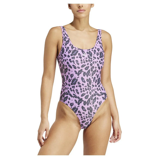 adidas Essentials Animal Print U Back swimsuit