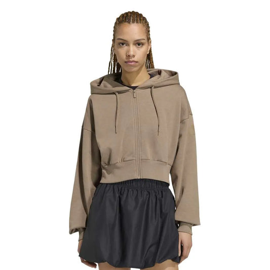 adidas Essentials Contemporary Fleece full zip sweatshirt