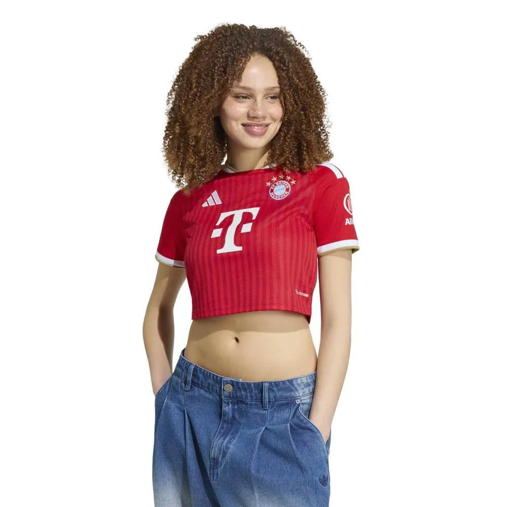 adidas FC Bayern Munich 26/27 Cropped home Woman Short Sleeve T-Shirt