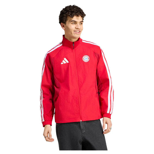 adidas FC Bayern Munich Home Anthem full zip sweatshirt