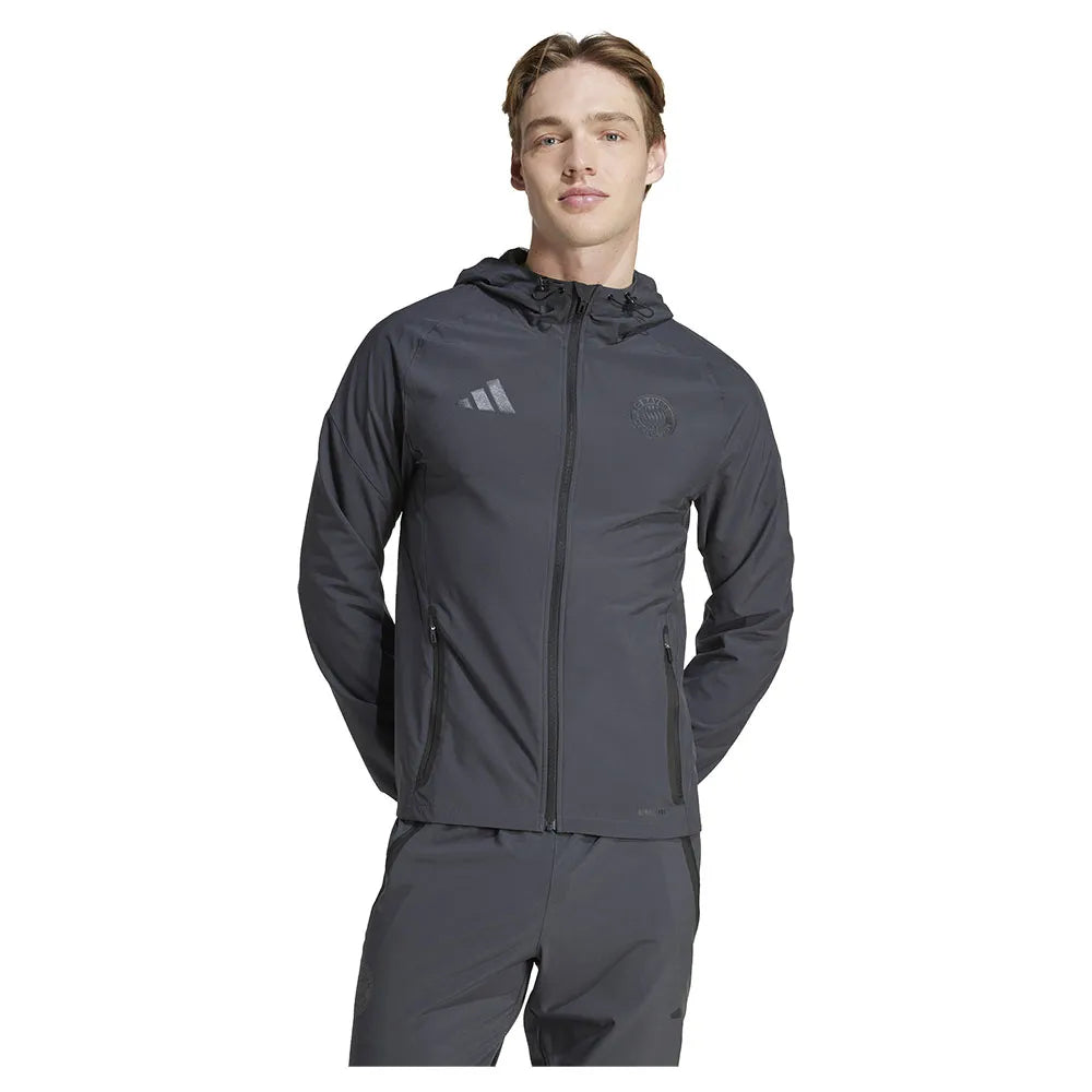 adidas FC Bayern Tiro 25 Competition Vis Tech travel full zip sweatshirt