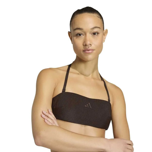 adidas Iconisea Ribbed Padded Bandeau bikini top