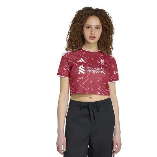 adidas Liverpool FC 26/27 Crop home Woman Short Sleeve T-Shirt