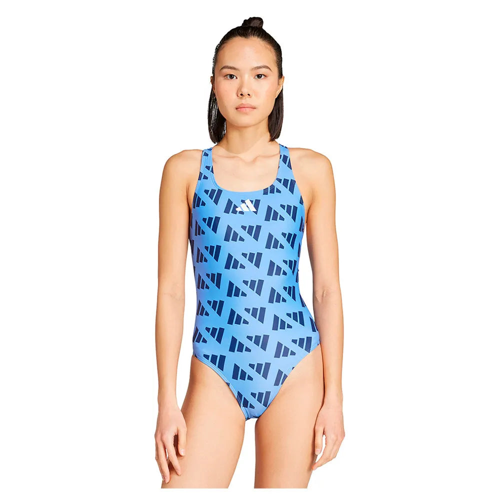 adidas Logo Graphic V-Back swimsuit