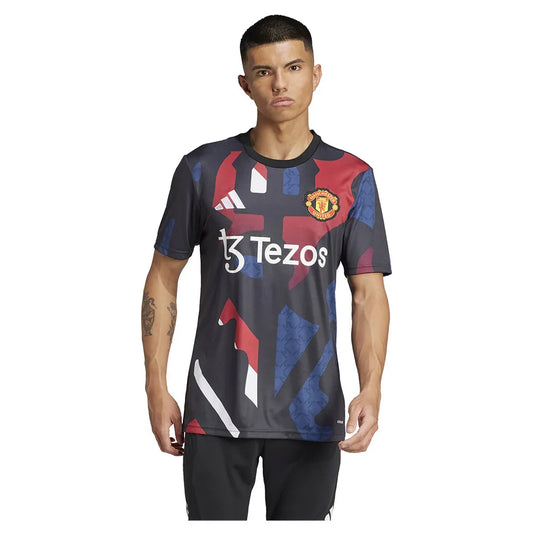 adidas Manchester United 24/25 pre match short sleeve T-shirt