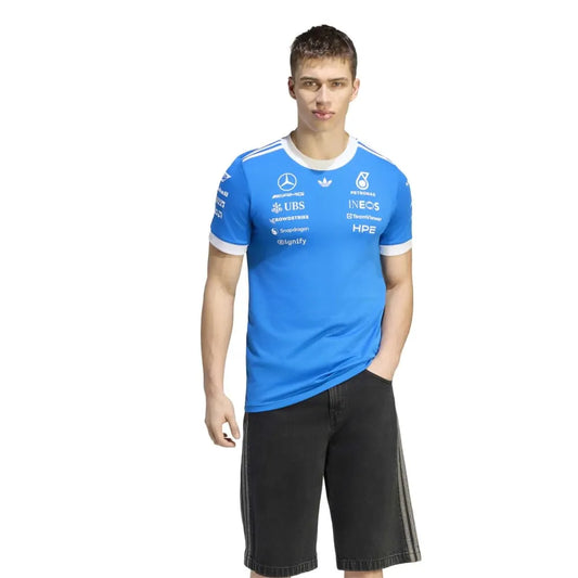 adidas Mercedes-AMG Petronas F1 Team Blue Wonder Driver Jersey short sleeve T-shirt