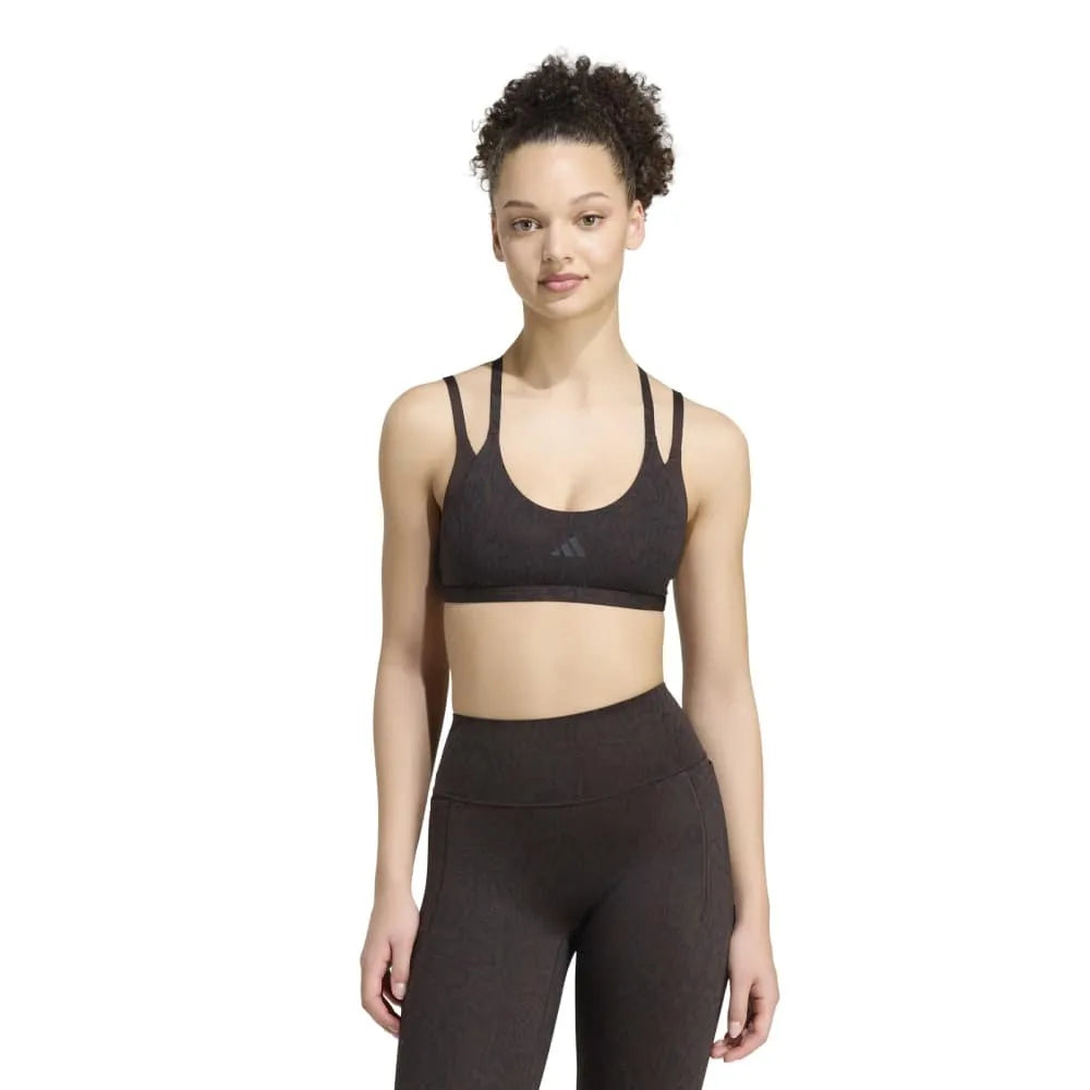 adidas Optime Workout Snake Strappy Low Impact Sports Bra