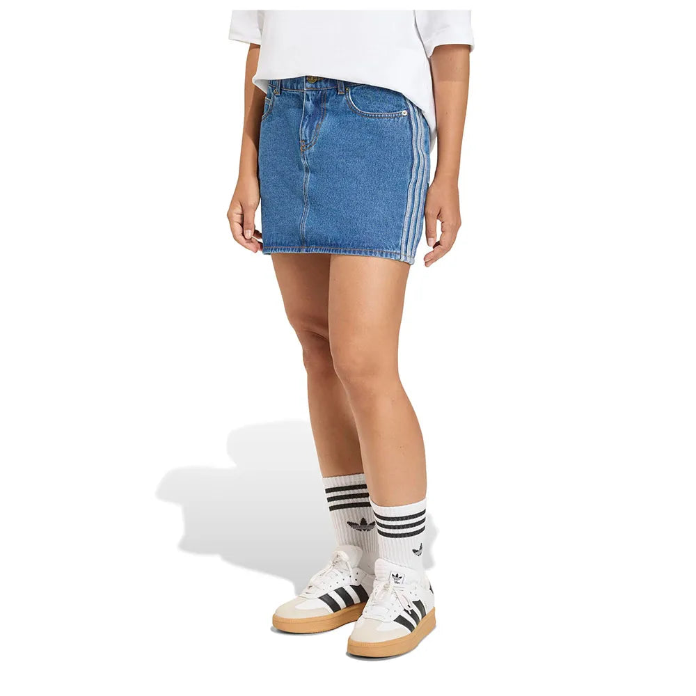 adidas Originals 3 Stripes denim skirt