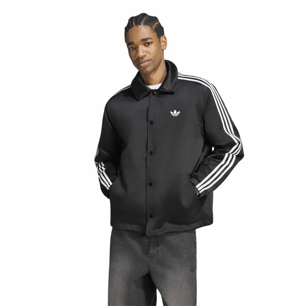 adidas Originals 3 Stripes Satin Padded jacket