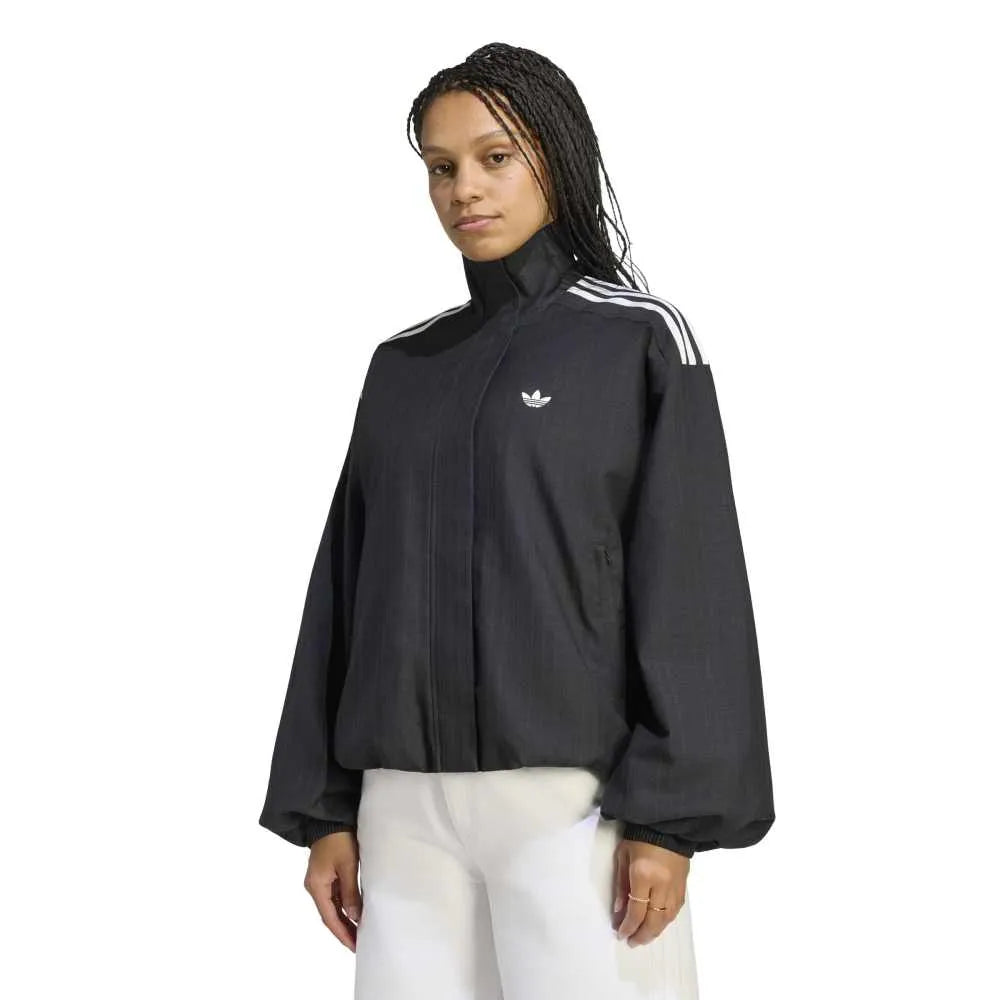 adidas Originals Blousy Check Track full zip sweatshirt
