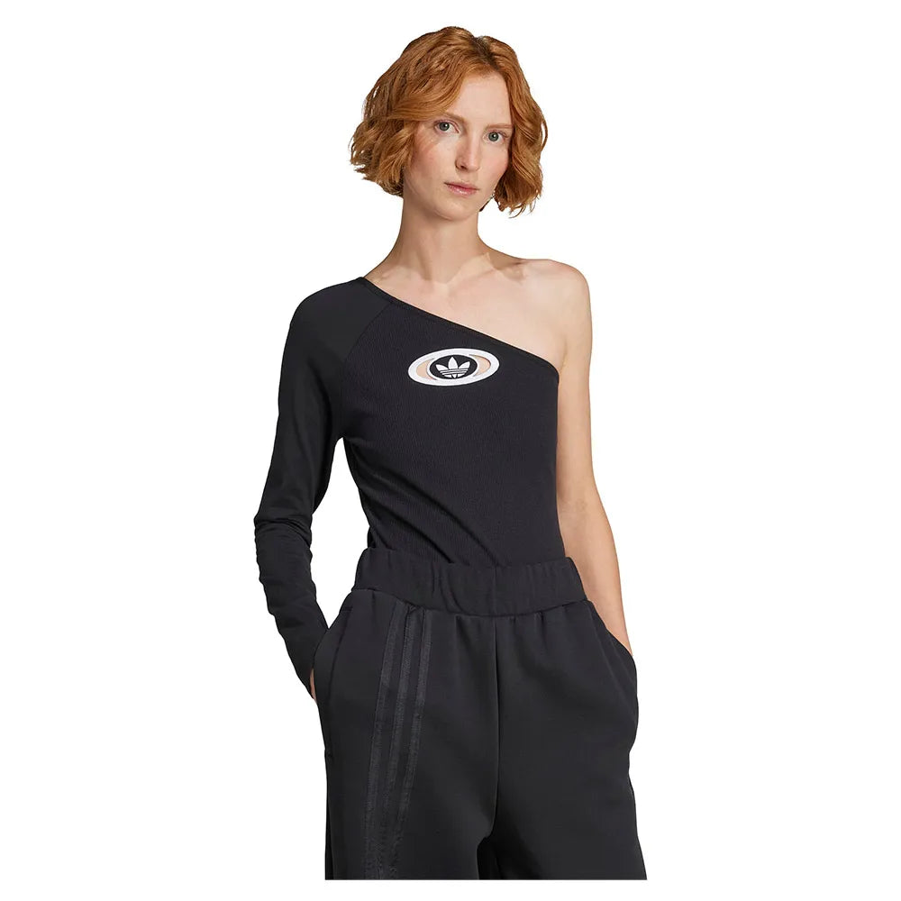 adidas Originals Campus 2000 One-Shoulder long sleeve romper