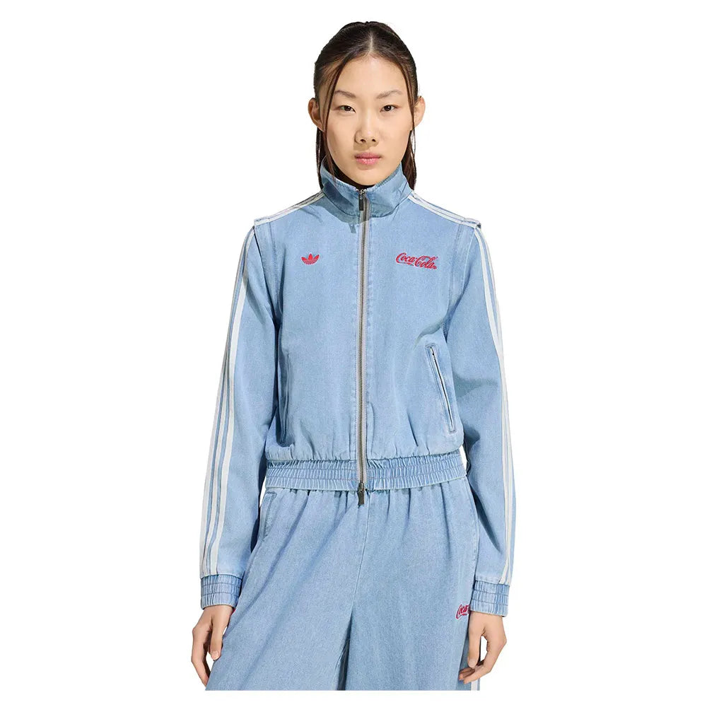 adidas Originals Coca-Cola Firebird Reg Denim full zip sweatshirt