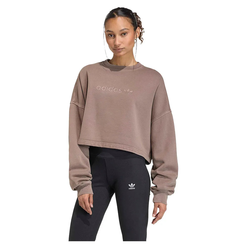 adidas Originals Essentials Linear Cropped sweatshirt