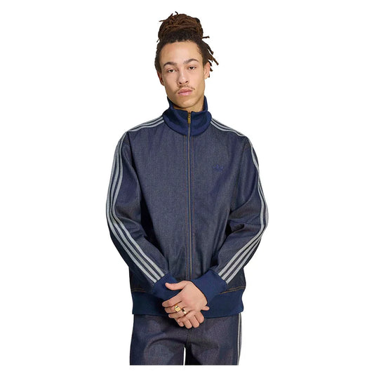 adidas Originals Firebird Adicolor Raw Track denim jacket