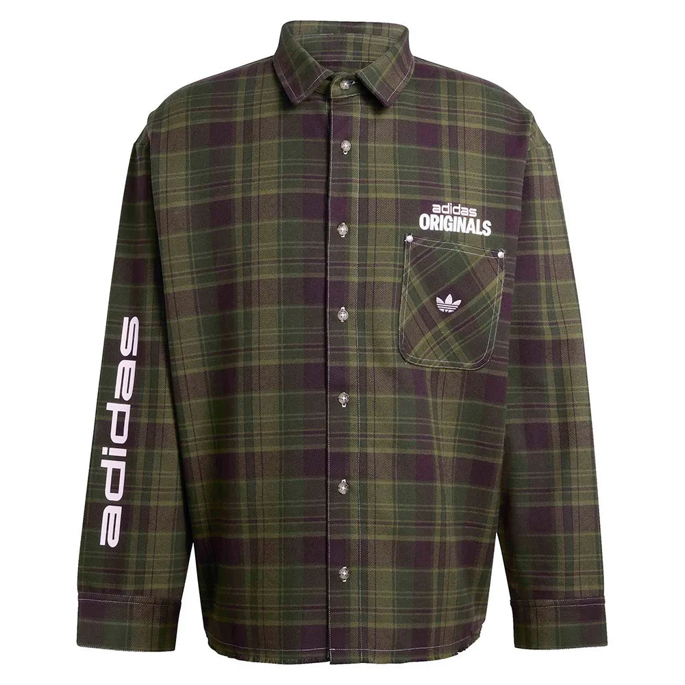 adidas Originals Flannel Button Up long sleeve shirt