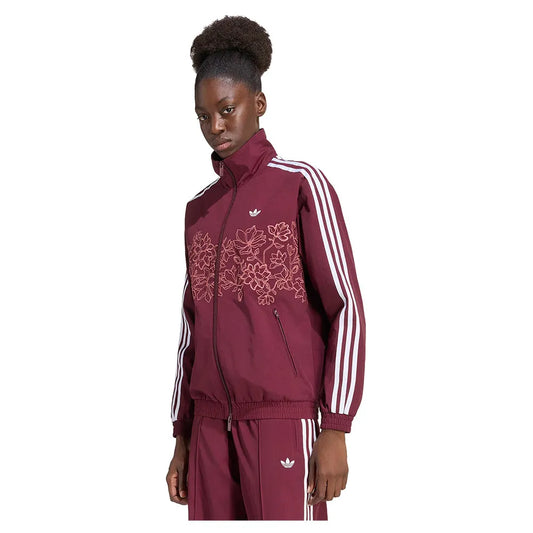 adidas Originals Floral GFX Firebird Loose Track full zip sweatshirt