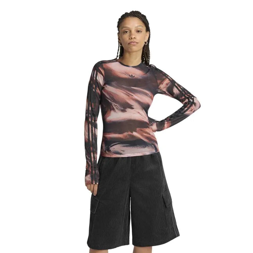 adidas Originals Graphic Mesh long sleeve T-shirt