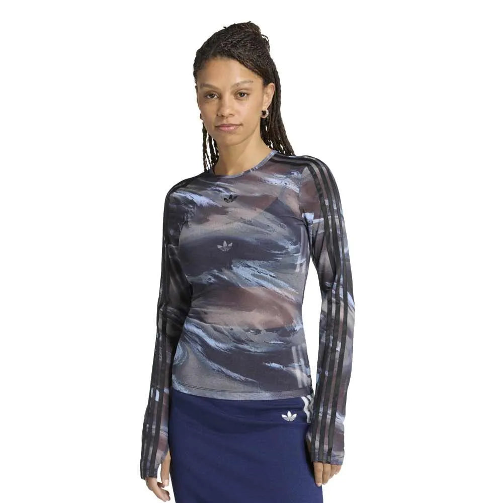 adidas Originals Graphic Mesh long sleeve T-shirt