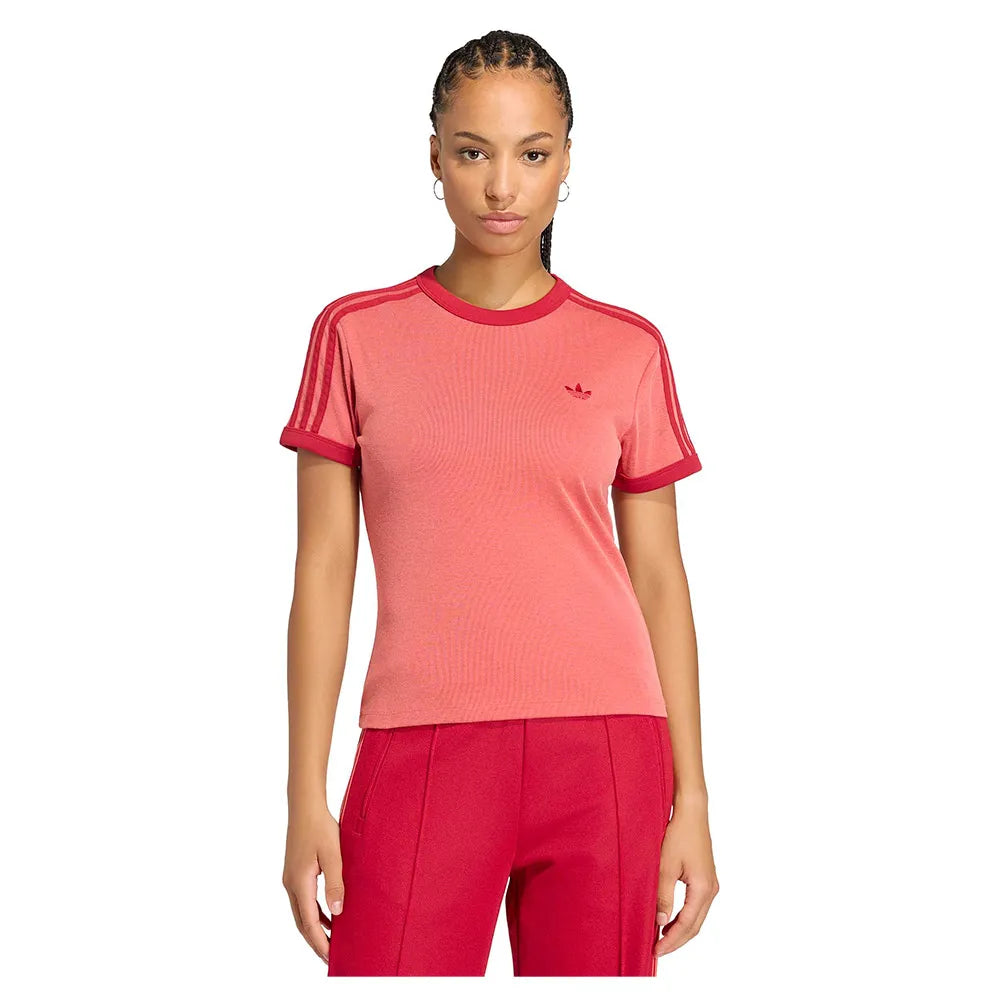 adidas Originals Heather 3 Stripes Cali short sleeve T-shirt