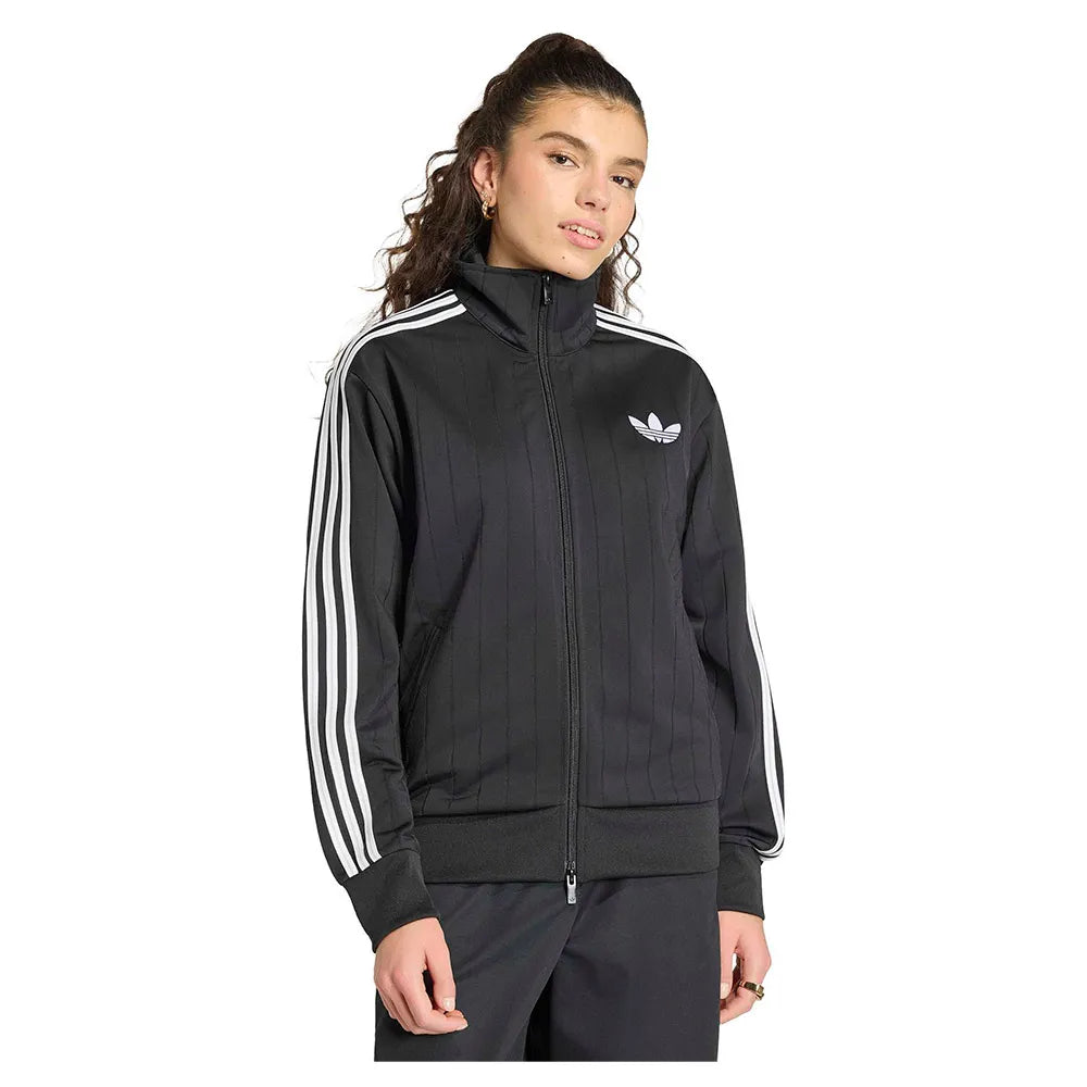 adidas Originals Pinstripe Firebird Loose Track full zip sweatshirt